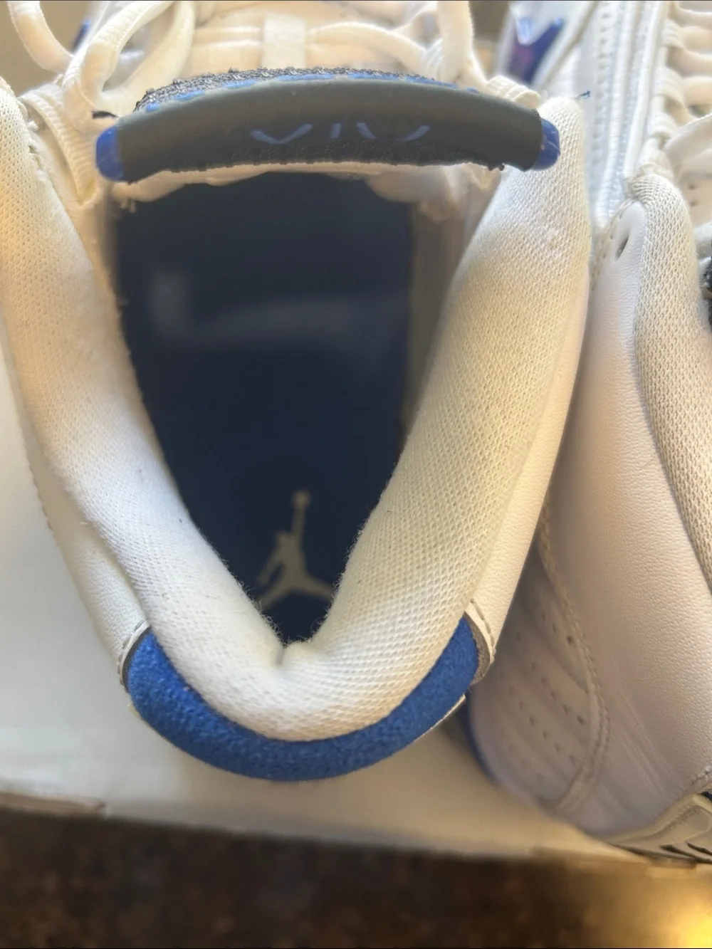 Jordan 14 Retro White hyper Royal Basketball Sneakers - Classic Athletic Shoe